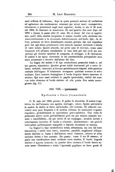 Il manicomio archivio di psichiatria e scienze affini