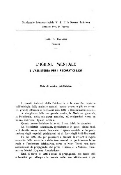 Il manicomio archivio di psichiatria e scienze affini