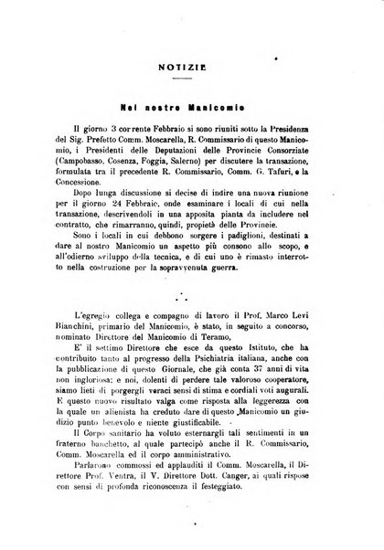 Il manicomio archivio di psichiatria e scienze affini