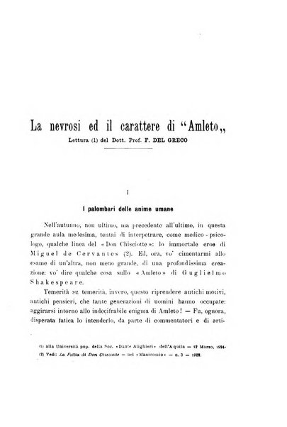 Il manicomio archivio di psichiatria e scienze affini