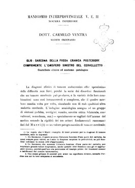 Il manicomio archivio di psichiatria e scienze affini