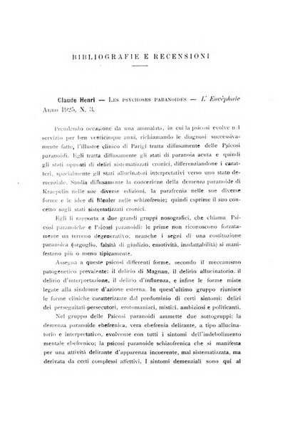 Il manicomio archivio di psichiatria e scienze affini