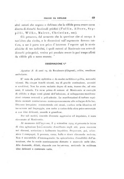 Il manicomio archivio di psichiatria e scienze affini