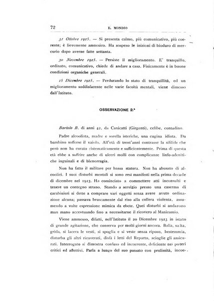 Il manicomio archivio di psichiatria e scienze affini