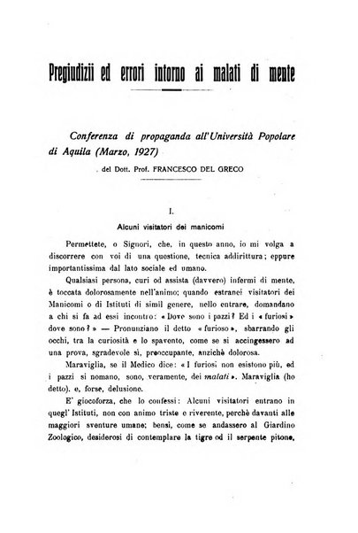 Il manicomio archivio di psichiatria e scienze affini