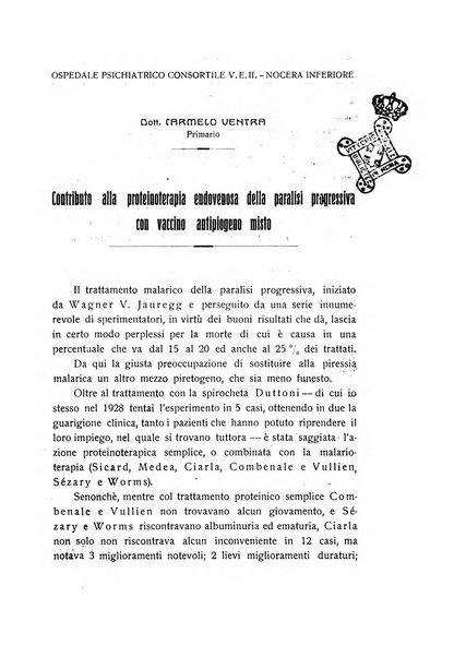 Il manicomio archivio di psichiatria e scienze affini