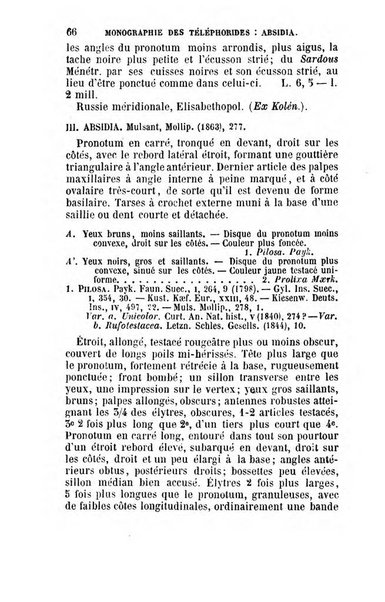 L'abeille memoires d'entomologie