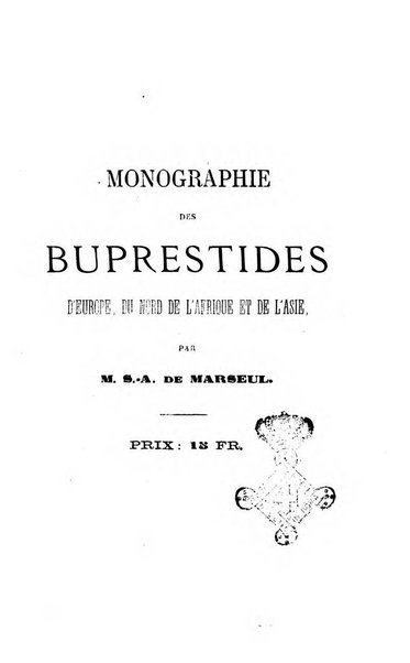 L'abeille memoires d'entomologie