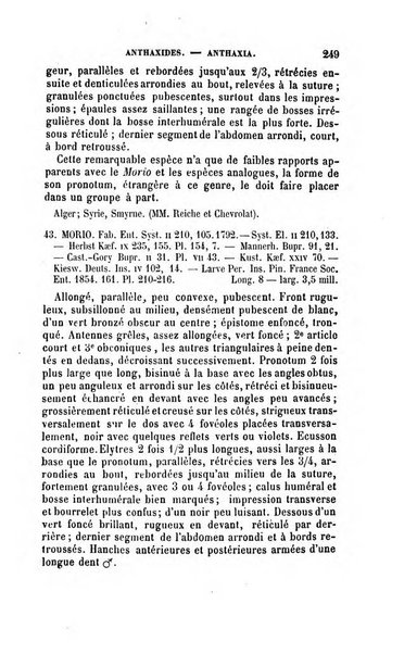 L'abeille memoires d'entomologie