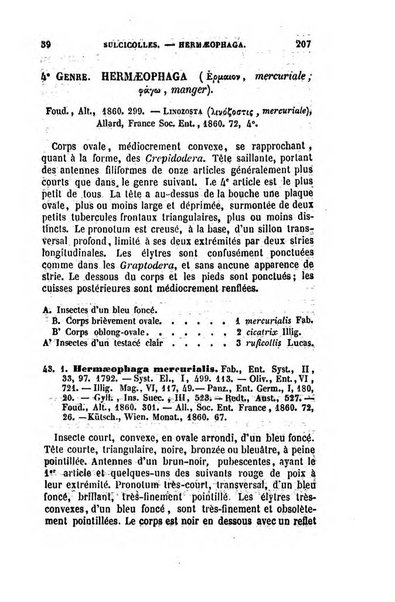 L'abeille memoires d'entomologie