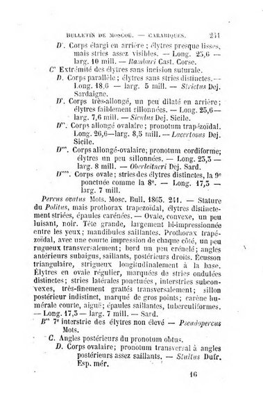 L'abeille memoires d'entomologie