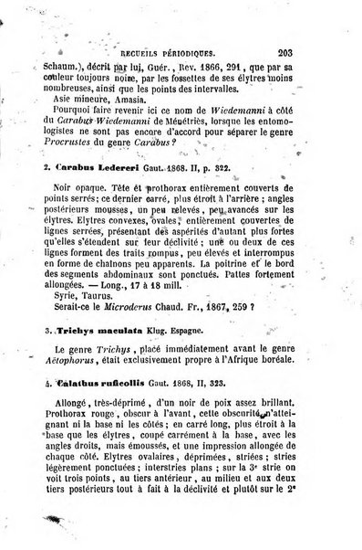 L'abeille memoires d'entomologie