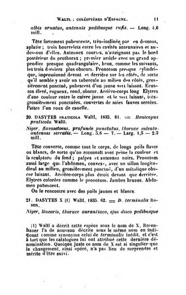 L'abeille memoires d'entomologie