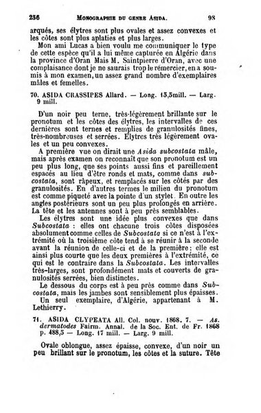 L'abeille memoires d'entomologie