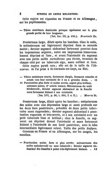 L'abeille memoires d'entomologie