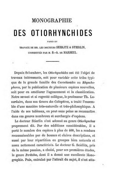 L'abeille memoires d'entomologie