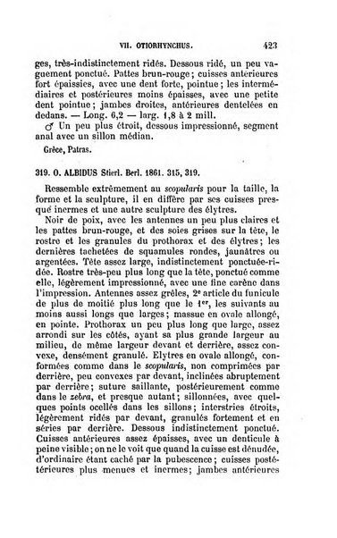 L'abeille memoires d'entomologie