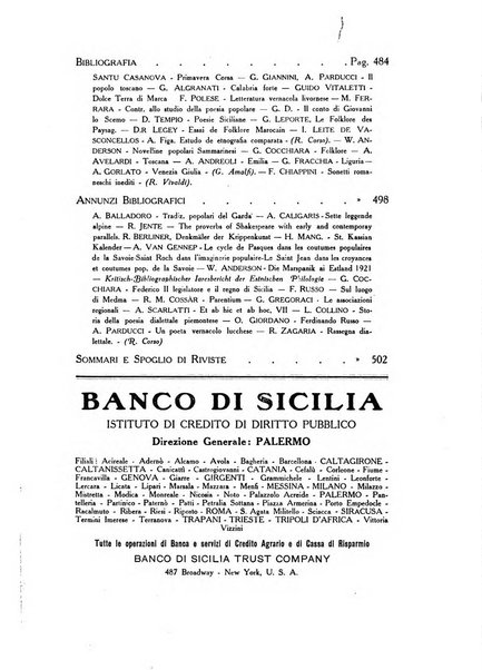 Il folklore italiano archivio per la raccolta e lo studio delle tradizioni popolari italiane