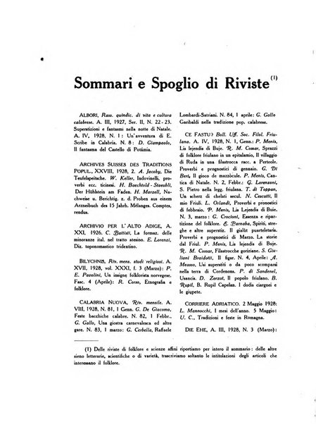 Il folklore italiano archivio per la raccolta e lo studio delle tradizioni popolari italiane