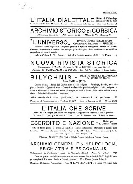 Il folklore italiano archivio per la raccolta e lo studio delle tradizioni popolari italiane