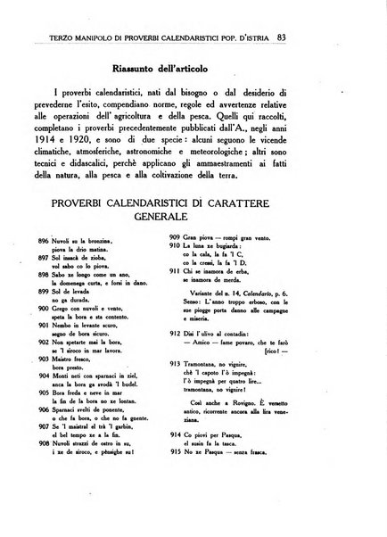 Il folklore italiano archivio per la raccolta e lo studio delle tradizioni popolari italiane