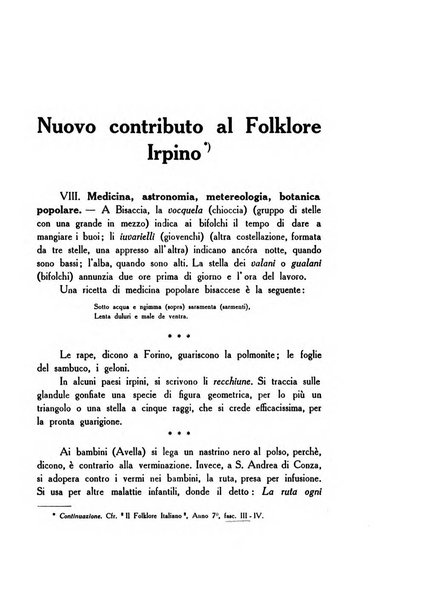 Il folklore italiano archivio per la raccolta e lo studio delle tradizioni popolari italiane