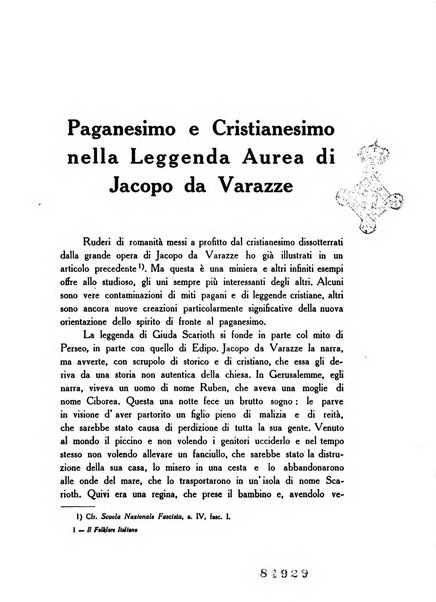 Il folklore italiano archivio per la raccolta e lo studio delle tradizioni popolari italiane