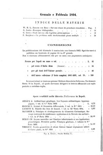 Giornale di matematiche di Battaglini