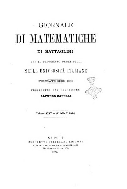 Giornale di matematiche di Battaglini