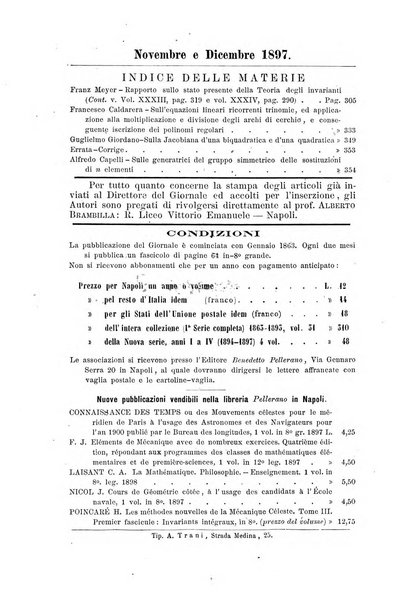 Giornale di matematiche di Battaglini