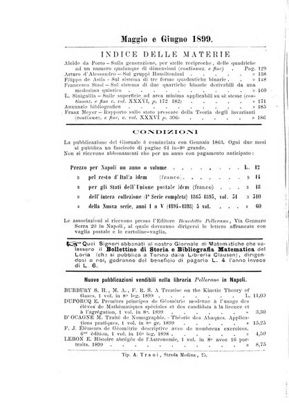 Giornale di matematiche di Battaglini