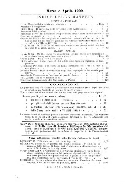 Giornale di matematiche di Battaglini