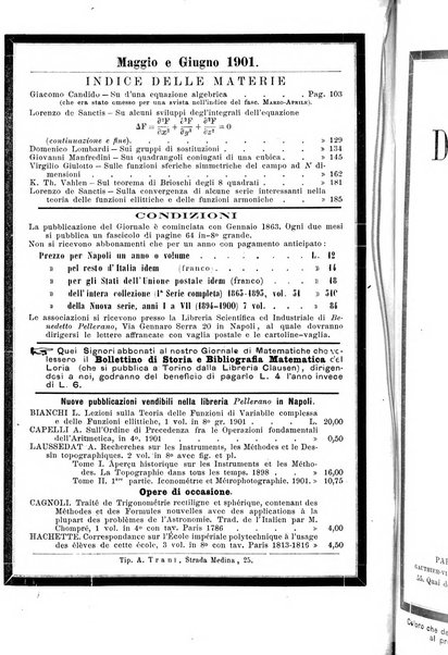 Giornale di matematiche di Battaglini