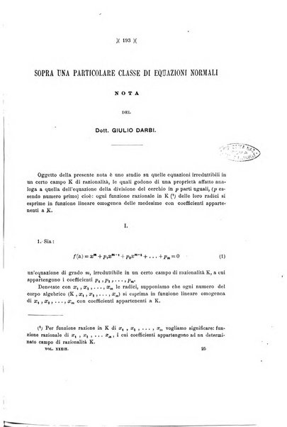 Giornale di matematiche di Battaglini