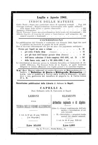 Giornale di matematiche di Battaglini