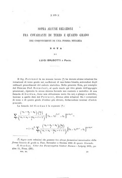 Giornale di matematiche di Battaglini