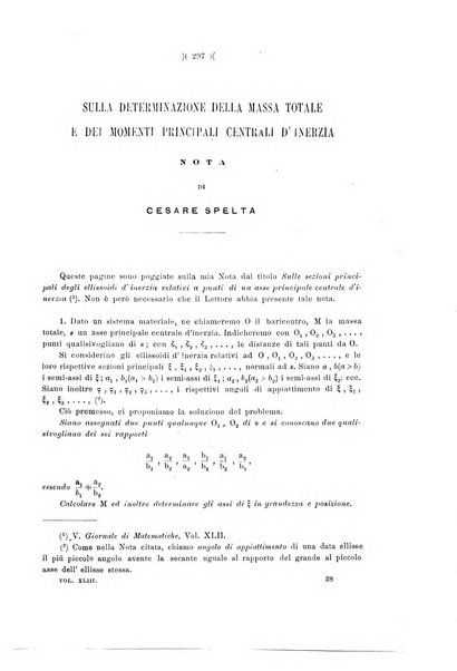 Giornale di matematiche di Battaglini