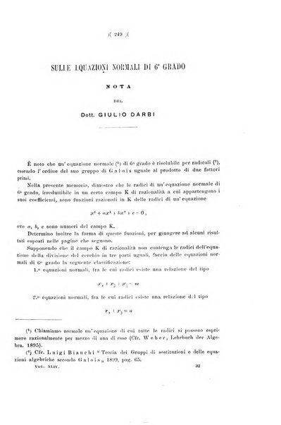 Giornale di matematiche di Battaglini