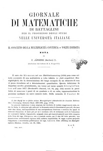 Giornale di matematiche di Battaglini