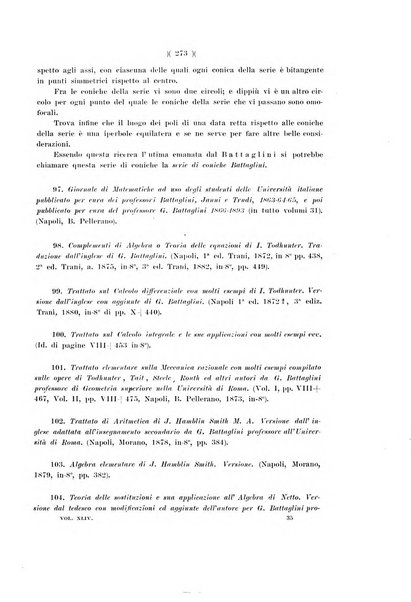 Giornale di matematiche di Battaglini