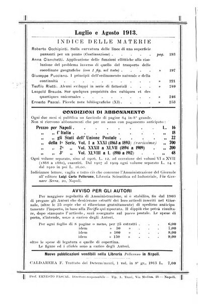 Giornale di matematiche di Battaglini