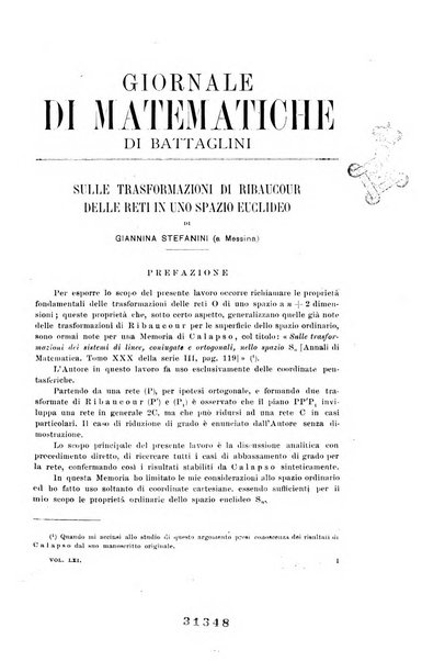 Giornale di matematiche di Battaglini