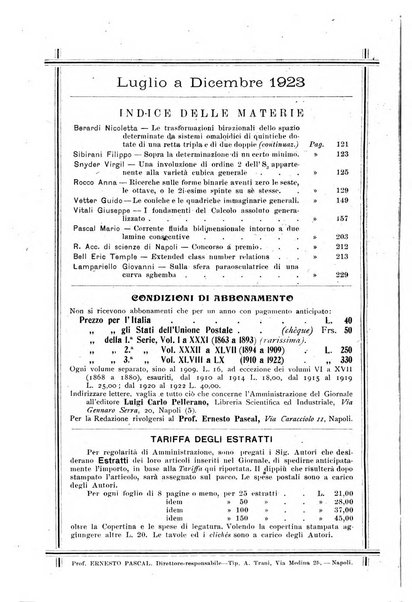 Giornale di matematiche di Battaglini