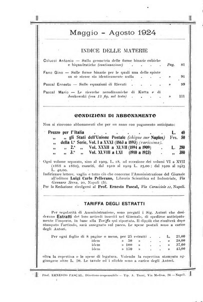 Giornale di matematiche di Battaglini