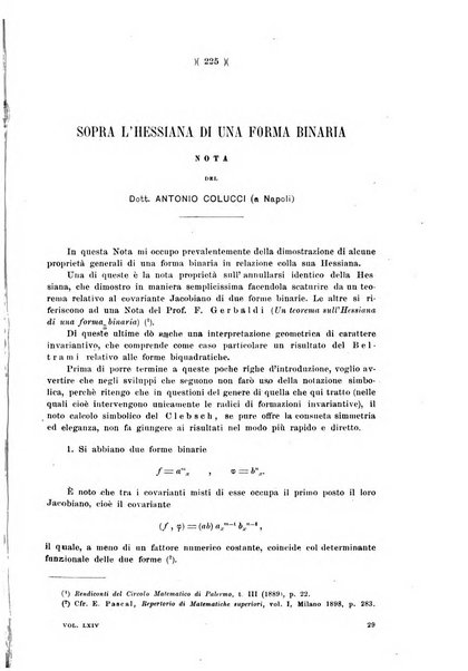 Giornale di matematiche di Battaglini