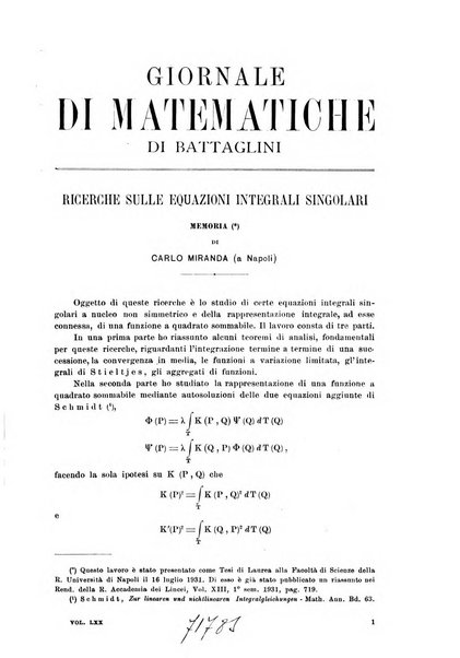 Giornale di matematiche di Battaglini