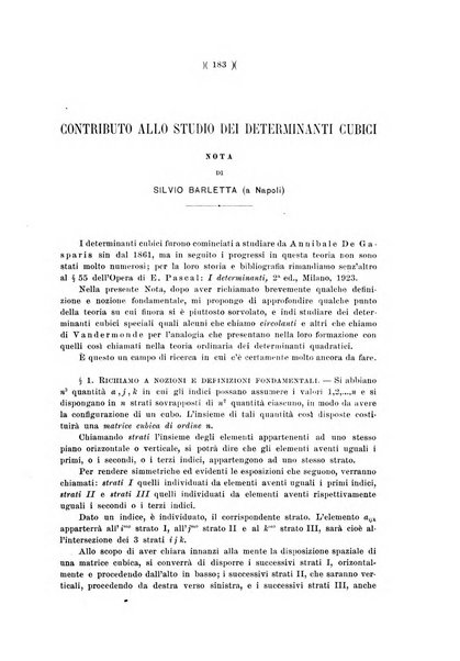 Giornale di matematiche di Battaglini