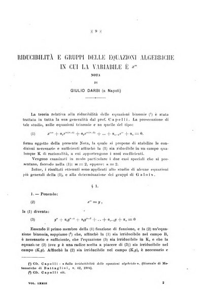 Giornale di matematiche di Battaglini