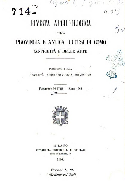 Rivista archeologica della provincia e antica diocesi di Como