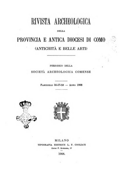 Rivista archeologica della provincia e antica diocesi di Como